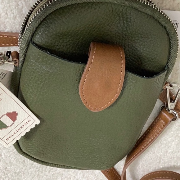 NWT, DIVNA FIRENZA, CROSSBODY LEATHER  BAG - Picture 7 of 16